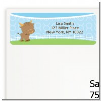 Bull | Taurus Horoscope - Baby Shower Return Address Labels