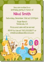 Zoo Crew - Birthday Party Invitations