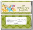 Zoo Crew - Personalized Birthday Party Candy Bar Wrappers thumbnail