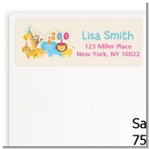 Zoo Crew - Birthday Party Return Address Labels