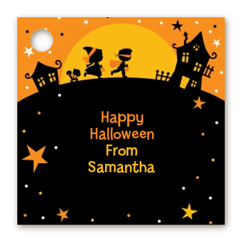 Trick or Treat - Personalized Halloween Card Stock Favor Tags