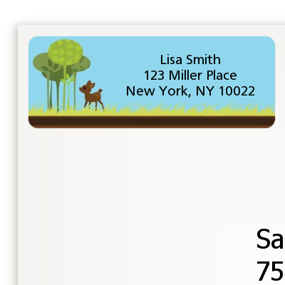 Woodland Forest - Baby Shower Return Address Labels