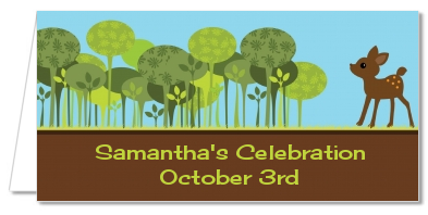 Woodland Forest - Personalized Baby Shower Place Cards