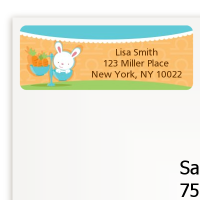 Bunny | Libra Horoscope - Baby Shower Return Address Labels