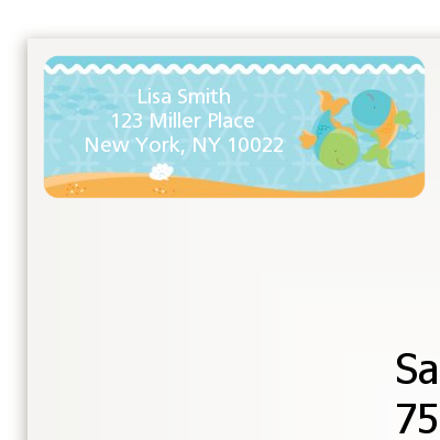 Fish | Pisces Horoscope - Baby Shower Return Address Labels