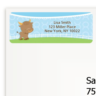 Bull | Taurus Horoscope - Baby Shower Return Address Labels