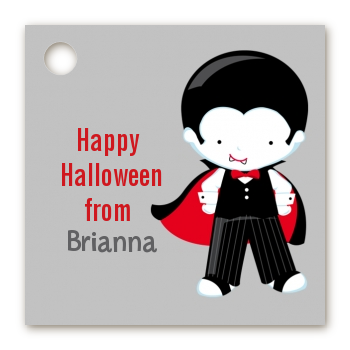 Dracula - Personalized Halloween Card Stock Favor Tags